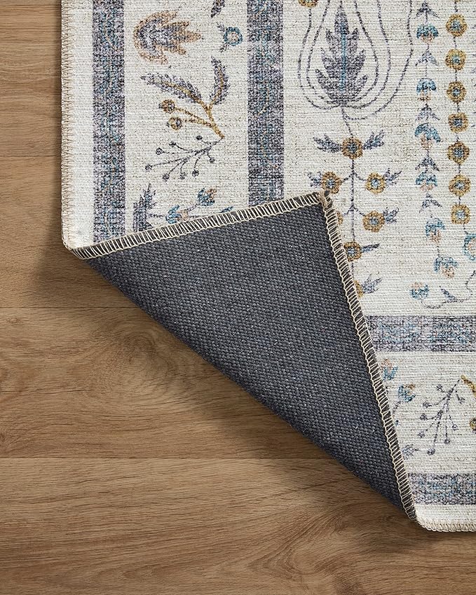 Loloi Rifle Paper Co. Maison Collection MAO-05 Wisteria Cream 8'-4" x 11'-6", .19" Pile Height, Area Rug