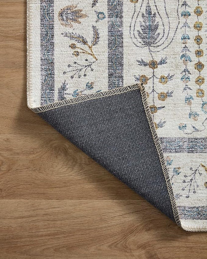 Loloi Rifle Paper Co. Maison Collection MAO-05 Wisteria Cream 8'-4" x 11'-6", .19" Pile Height, Area Rug