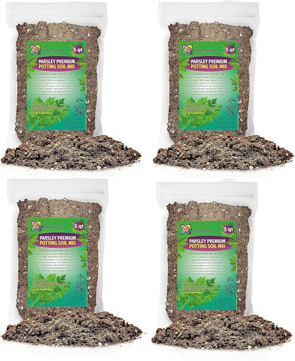 GARDENERA Parsley Plant Potting Soil [20 Quarts] Enhance Flavor and Health with Professional Grade Nutrient-Rich Mix