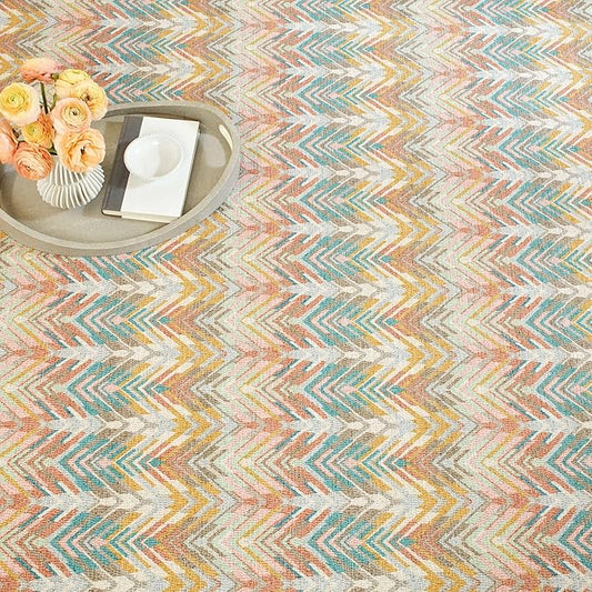 Dash & Albert Seneca Stone Machine Washable Rug, 6 X 9 Feet, Multi Graphic Pattern