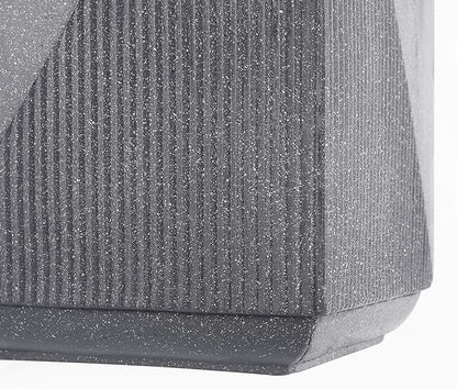 JONATHAN Y TBL1104B Adrian 20.75" Contemporary Minimalist Square Indoor/Outdoor Accent Table Modern, Mid-Century, Art Deco, Contemporary, Patio, Garden, Bathroom, Living Room, Gray Terrazzo Finish