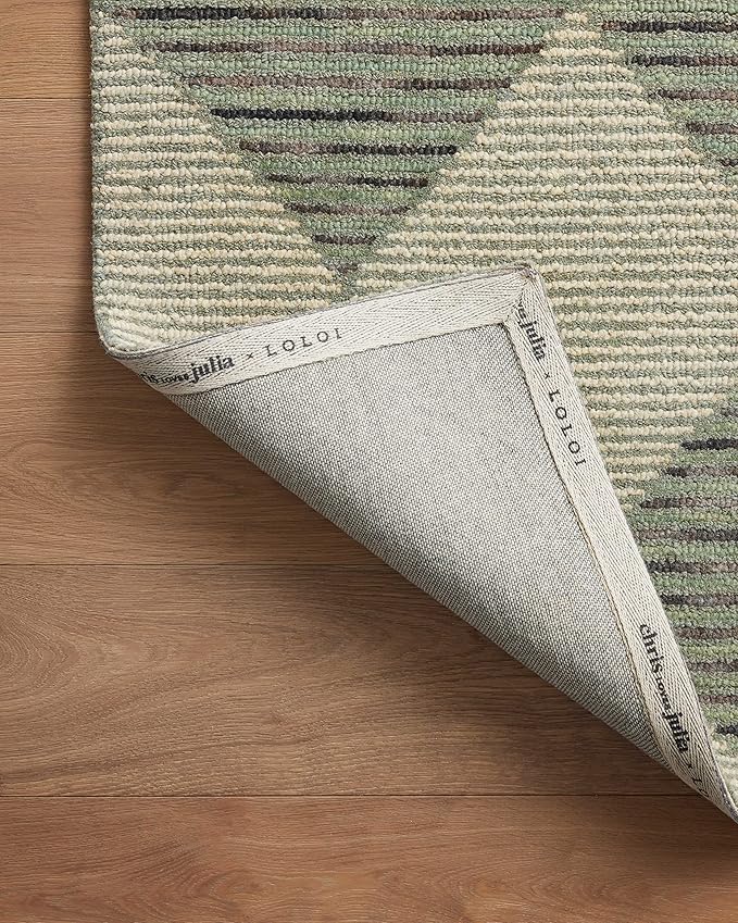 Loloi Chris Loves Julia Francis Collection FRA-01 Spa/Granite 7'-9" x 9'-9" Area Rug