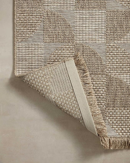 Loloi Dawn Collection Indoor/Outdoor DAW-08 Beige 5'-1" x 7'-7" Area Rug