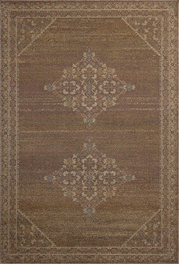 Loloi Magnolia Home by Joanna Gaines Mona Collection MOA-04 Sunset/Natural 3'-7" x 5'-7" Accent Rug