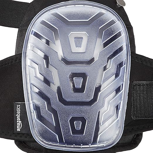 Amazon Basics Professional Gel Cushion Knee Pads - 1 Pair, Clear