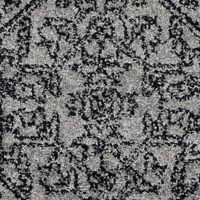 SAFAVIEH Adirondack Collection Accent Rug - 2'6" x 4', Silver & Black, Oriental Medallion Design, Non-Shedding & Easy Care, Ideal for High Traffic Areas in Entryway, Living Room, Bedroom (ADR108A)