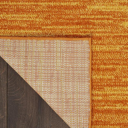 Nourison Essentials Indoor/Outdoor Sunburst 2' x 6' Area Rug, Easy Cleaning, Non Shedding, Bed Room, Living Room, Dining Room, Backyard, Deck, Patio (2x6)