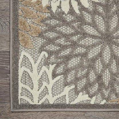 Nourison Home Home Aloha 5' x Square Natural Tropical Rug