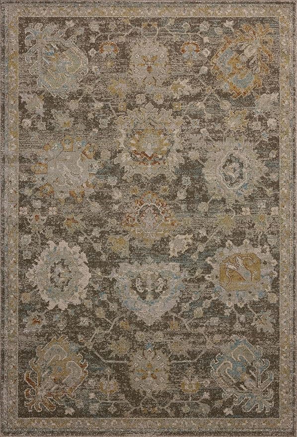 Loloi Magnolia Home by Joanna Gaines Mona Collection MOA-02 BARK/Multi 2'-6" x 8'-0" Runner Rug