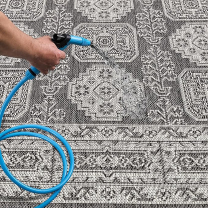 Keen Home Design Terrace Outdoor Area Rug - 9x12 Washable Indoor/Outdoor Rug for Patio, Kitchen, Balcony, Beach, Garden, Deck and Porch, Size: 8'10"x12'