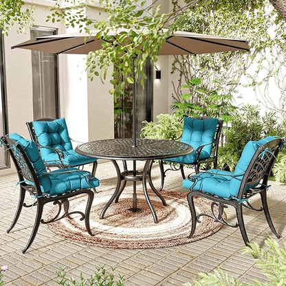 Patio Seat&Back Chair Cushions for Outdoor Furniture，Comfortable Cushions for Rocking/Dining/Lawn Chair-Set of 2
