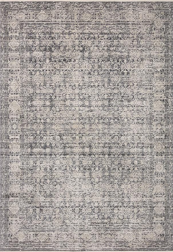 Loloi Amber Lewis Alie Collection ALE-03 Charcoal/Dove 2'-7'' x 7'-9'', .13'' Pile Height, Runner Rug