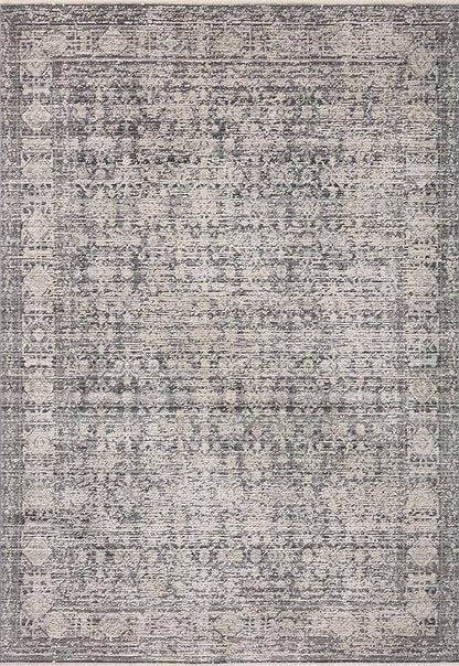Loloi Amber Lewis Alie Collection ALE-03 Charcoal/Dove 2'-7'' x 7'-9'', .13'' Pile Height, Runner Rug