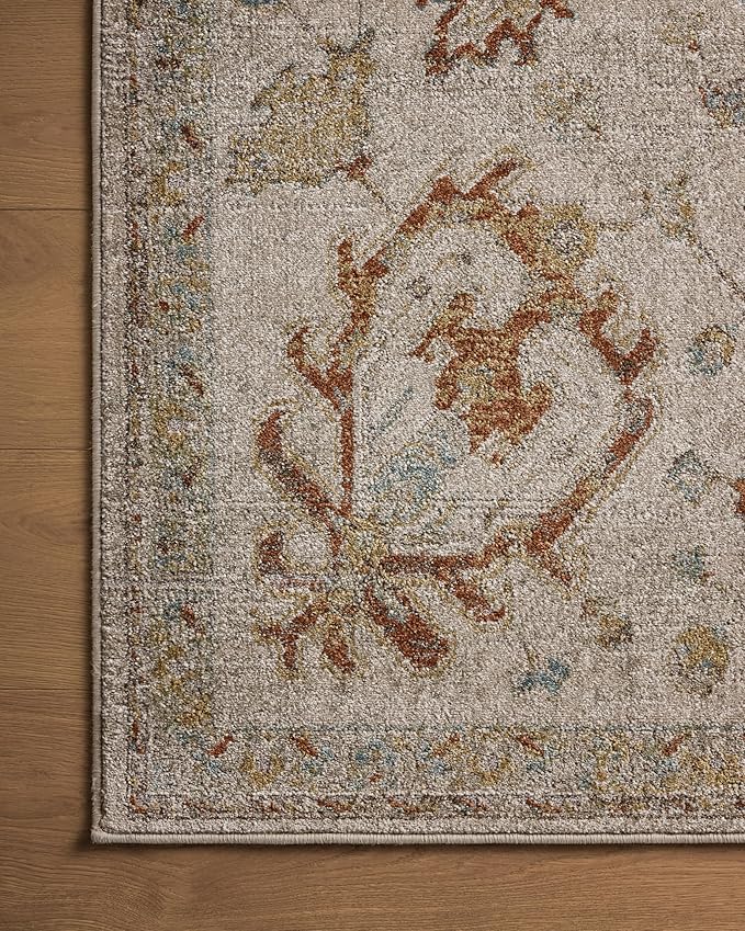 Loloi Magnolia Home by Joanna Gaines Mona Collection MOA-02 Oatmeal/Multi 11'-6" x 15'-6" Area Rug