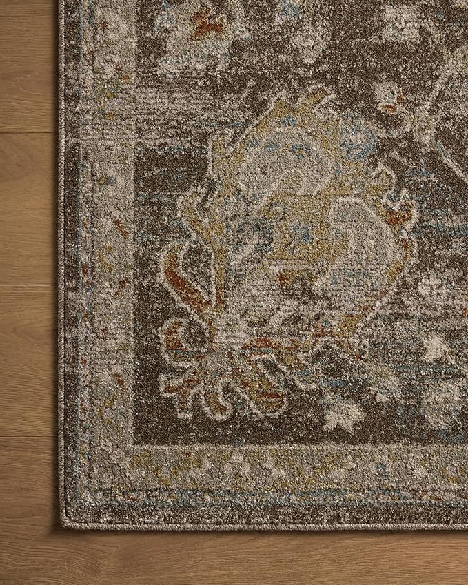 Loloi Magnolia Home by Joanna Gaines Mona Collection MOA-02 BARK/Multi 2'-6" x 4'-0" Accent Rug