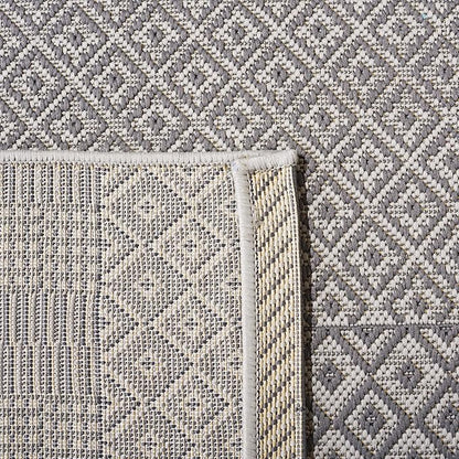 SAFAVIEH Washable Rug Outdoor Courtyard Collection - 2'3" x 12' Runner, Brown & Grey, Non-Shedding & Easy Cleaning, Ideal for Patio, Entryway, Mudroom, Hallway, Kitchen (CY6235-07812)