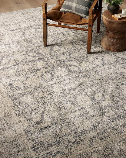 Loloi Amber Lewis Alie Collection ALE-05 Charcoal/Beige 2'-7'' x 12'-0'', .13'' Pile Height, Runner Rug