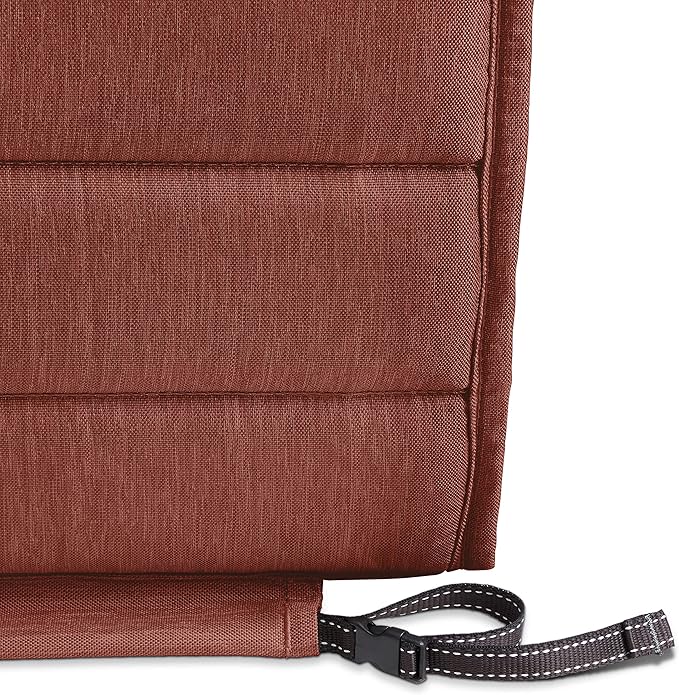 Classic Accessories Storigami Water-Resistant 74 x 23 Inch Chaise Lounge Cushion, Heather Henna, Patio Cushion