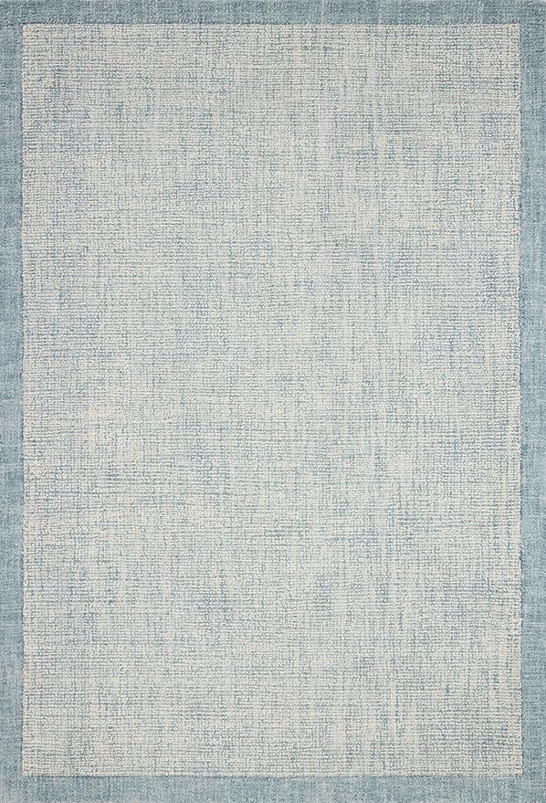 Loloi Magnolia Home by Joanna Gaines Henley Collection HNY-01 Ivory/Blue 2'-3" x 3'-9" Accent Rug
