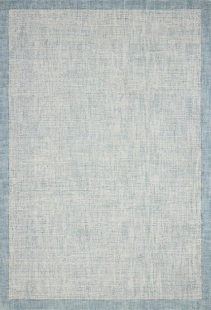 Loloi Magnolia Home by Joanna Gaines Henley Collection HNY-01 Ivory/Blue 2'-3" x 3'-9" Accent Rug