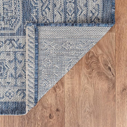 Keen Home Design Terrace Outdoor Area Rug - 8x10 Washable Indoor/Outdoor Rug for Patio, Kitchen, Balcony, Beach, Garden, Deck and Porch, Size: 7'7"x10'