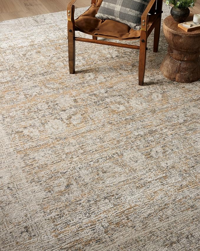 Loloi Amber Lewis Alie Collection ALE-05 Gold/Beige 2'-7'' x 10'-0'', .13'' Pile Height, Runner Rug