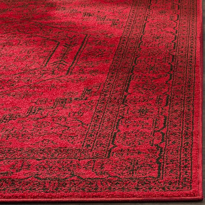 SAFAVIEH Adirondack Collection Runner Rug - 2'6" x 20', Red & Black, Oriental Medallion Design, Non-Shedding & Easy Care, Ideal for High Traffic Areas in Living Room, Bedroom (ADR108F)