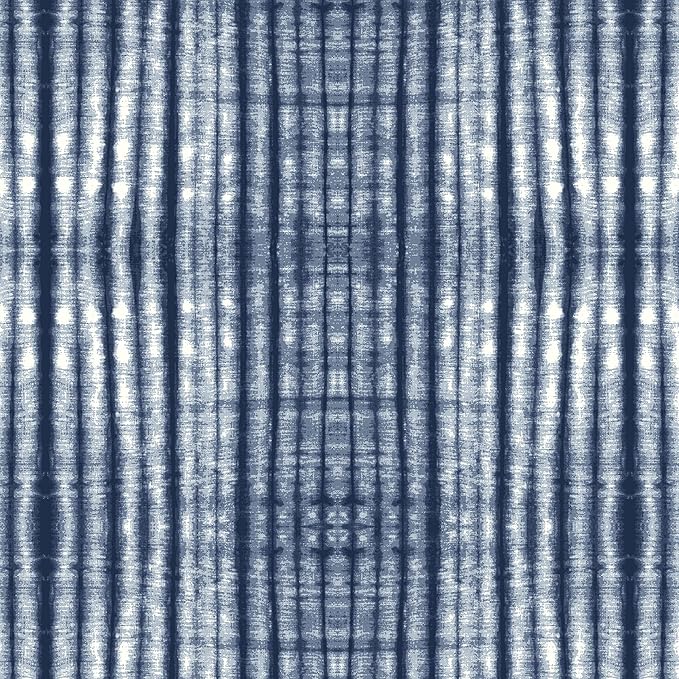 Arden Outdoor Foam Deep Seat Cushion (2-Pack), 22x24, Premium High-Density Foam, Never Flattens, Weather-Proof for Patio Chair Sofa Couch, Blue Shibori Stripe