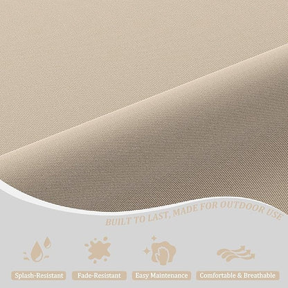 Chaise Lounge Cushion for Outdoor Furniture, Waterproof Fade and Tear Resistant Lounge Deck Chair Cushions for Patio Lawn Pool Resort Hotel