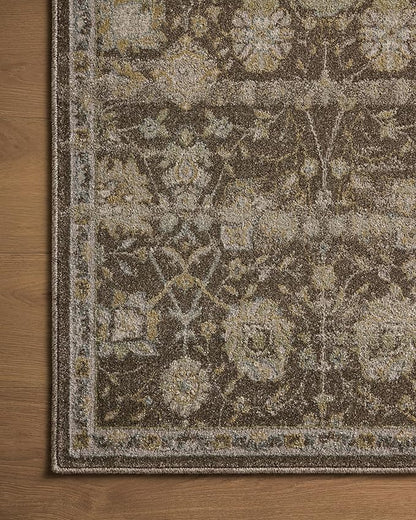 Loloi Magnolia Home by Joanna Gaines Mona Collection MOA-03 BARK/Natural 3'-7" x 5'-7" Accent Rug