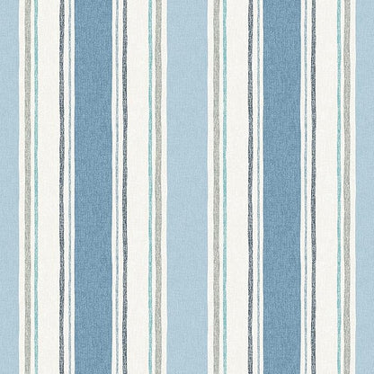 Arden 2-Pack Outdoor Patio Dining Chair Cushion, 20x44, Rain-Proof Seat Pad, Fade-Resistant Outdoor Cushion French Blue Linen Stripe