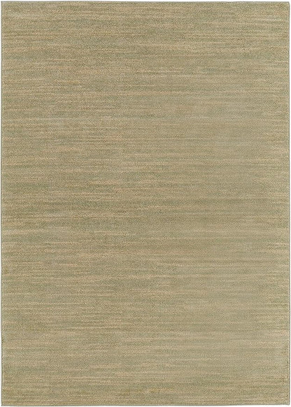Nourison Home Essentials Indoor/Outdoor Green Gold 4' x 6' Area Rug, Easy Cleaning, Non Shedding, Bed Room, Living Room, Dining Room, Backyard, Deck, Patio (4x6)