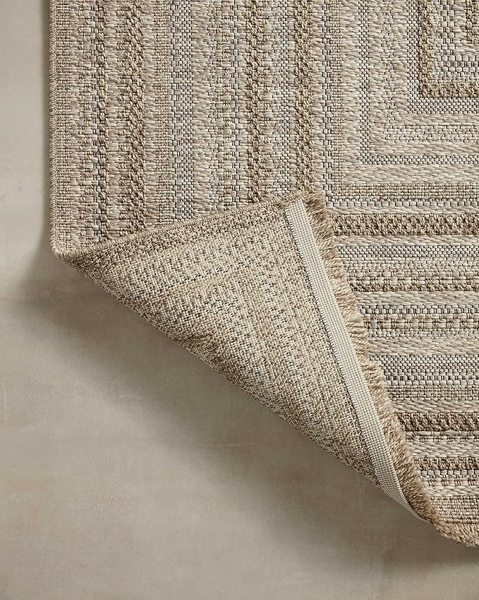 Loloi Dawn Collection Indoor/Outdoor DAW-01 Natural 2'-3" x 3'-9" Accent Rug
