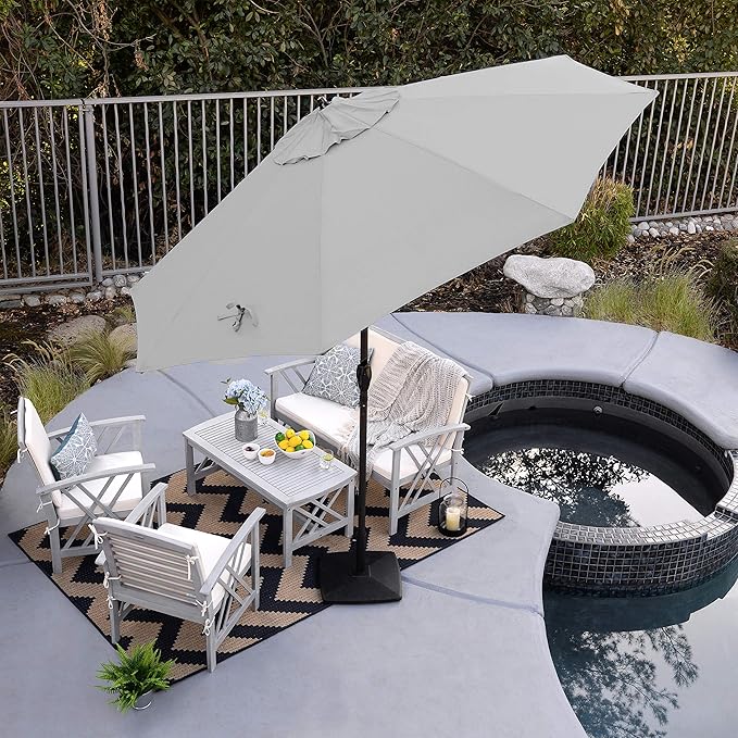 California Umbrella 9' Rd Sunbrella Aluminum Patio Umbrella