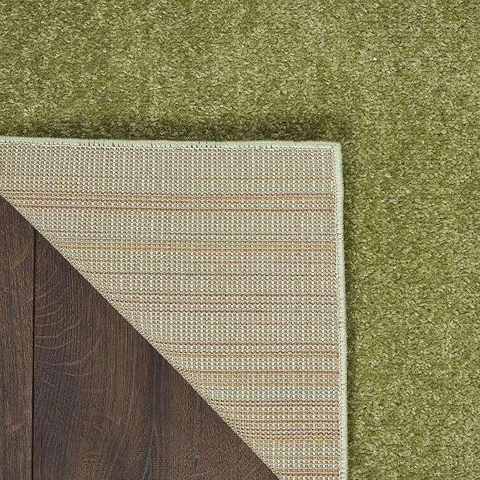 Nourison Home Essentials Solid Contemporary Green 7' X 10' Area Rug , 7' X 10'