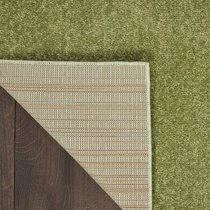 Nourison Home Essentials Solid Contemporary Green 7' X 10' Area Rug , 7' X 10'