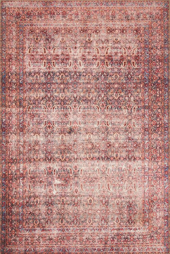Loloi Loren Collection LQ-05 Eggplant/Crimson 2'-3" x 3'-9" Accent Rug