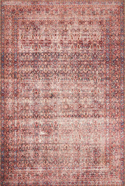 Loloi Loren Collection LQ-05 Eggplant/Crimson 2'-3" x 3'-9" Accent Rug