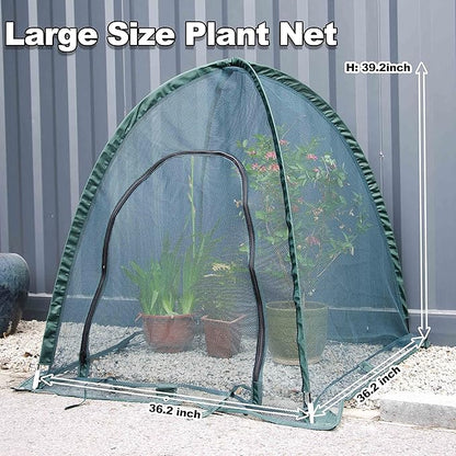 Pop up Gardening Net Cover,36x36x39 inch Pack of 3 Pest Guard Cover for Vegetables Fruits Durable Plant Gardening Net Pop-Up Chicken Pen for Small Animals Outdoor Run and Pet Enclosure