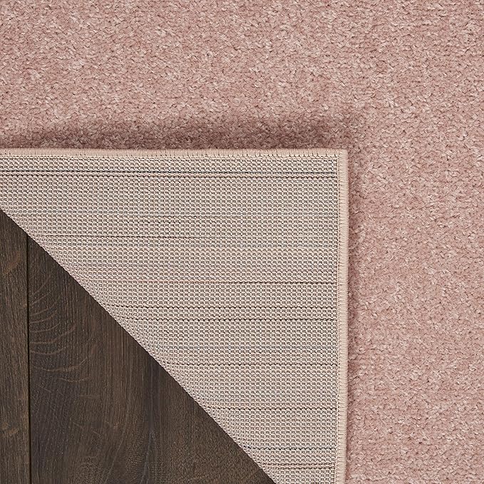 Nourison Home Essentials Indoor/Outdoor Pink 2'2'' x 7'6'' Area-Rug, Easy-Cleaning, Non Shedding, Bed Room, Living Room, Dining Room, Backyard, Deck, Patio (2x8)