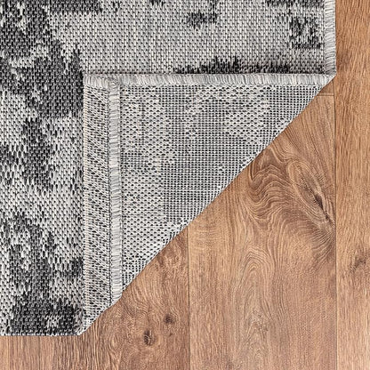 Keen Home Design Terrace Outdoor Area Rug - 5x8 Washable Indoor/Outdoor Rug for Patio, Kitchen, Balcony, Beach, Garden, Deck and Porch, Size: 5'3"x7'7"