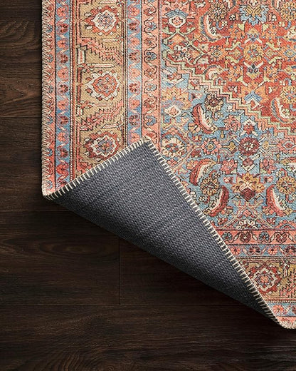 Loloi Loren Collection LQ-06 Red/Multi 2'-3" x 3'-9" Accent Rug