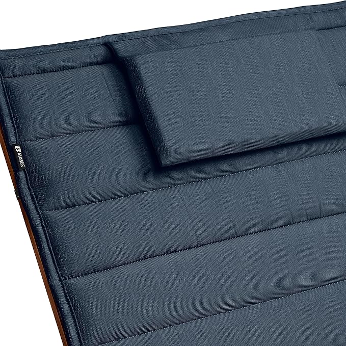 Classic Accessories Storigami Water-Resistant 72 x 21 Inch Chaise Lounge Cushion, Heather Indigo, Patio Cushion