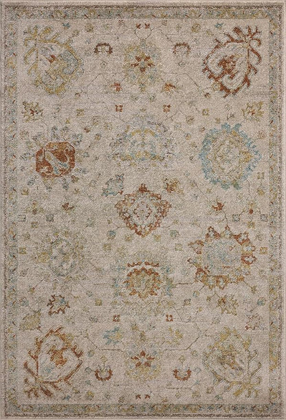 Loloi Magnolia Home by Joanna Gaines Mona Collection MOA-02 Oatmeal/Multi 11'-6" x 15'-6" Area Rug