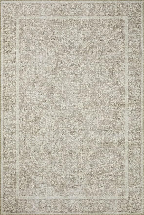 Loloi Rifle Paper Co. Maison Collection MAO-02 Bough Natural 2'-6" x 12'-0", .19" Pile Height, Runner Rug