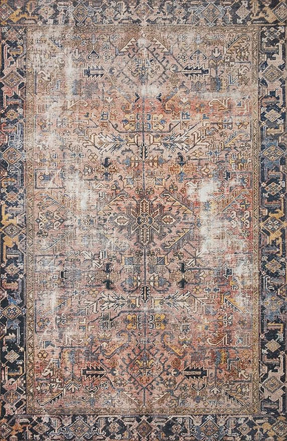 Loloi Chris Loves Julia Jules Collection JUL-02 Terracotta/Multi 2'-0'' x 5'-0'', .13" Pile Height, Accent Rug