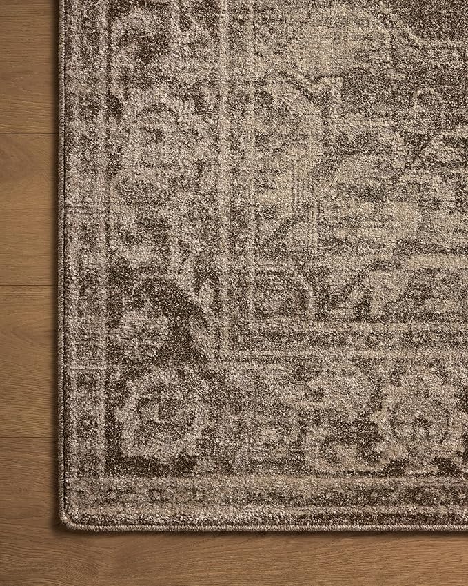 Loloi Magnolia Home by Joanna Gaines Mona Collection MOA-01 Cocoa/Stone 2'-6" x 4'-0" Accent Rug