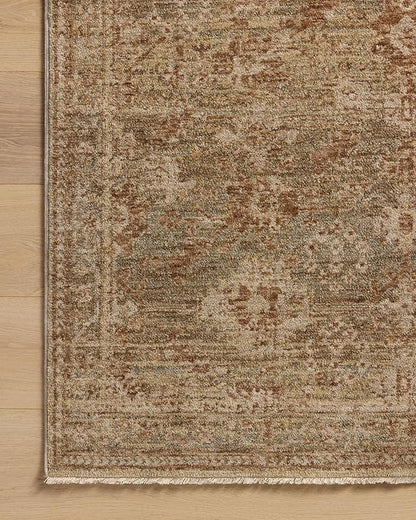 Loloi Magnolia Home by Joanna Gaines Junie Collection JUE-03 Spice/Multi 2'-7" x 8'-0", .38 Pile Height, Runner Rug