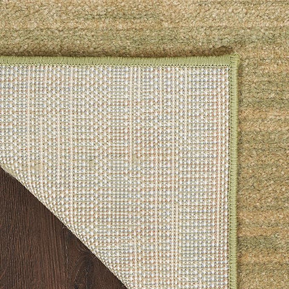 Nourison Home Essentials Indoor/Outdoor Green Gold 4' x 6' Area Rug, Easy Cleaning, Non Shedding, Bed Room, Living Room, Dining Room, Backyard, Deck, Patio (4x6)